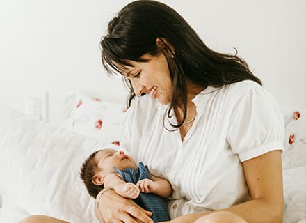 Telling the older baby about the new one